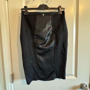 Vintage Y2K Guess Black Panel Pencil Skirt